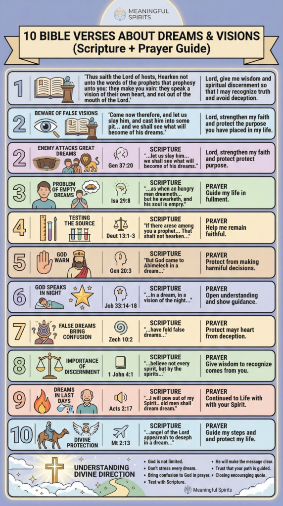 Bible verses about dreams and visions