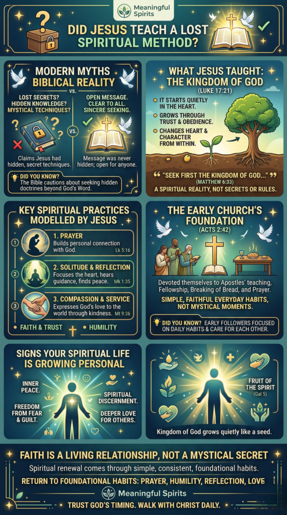 Did Jesus Teach a Lost Spiritual Method