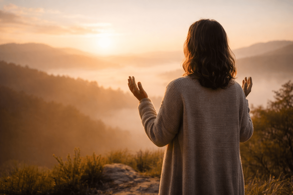 biblical meaning of thanking God before prayer