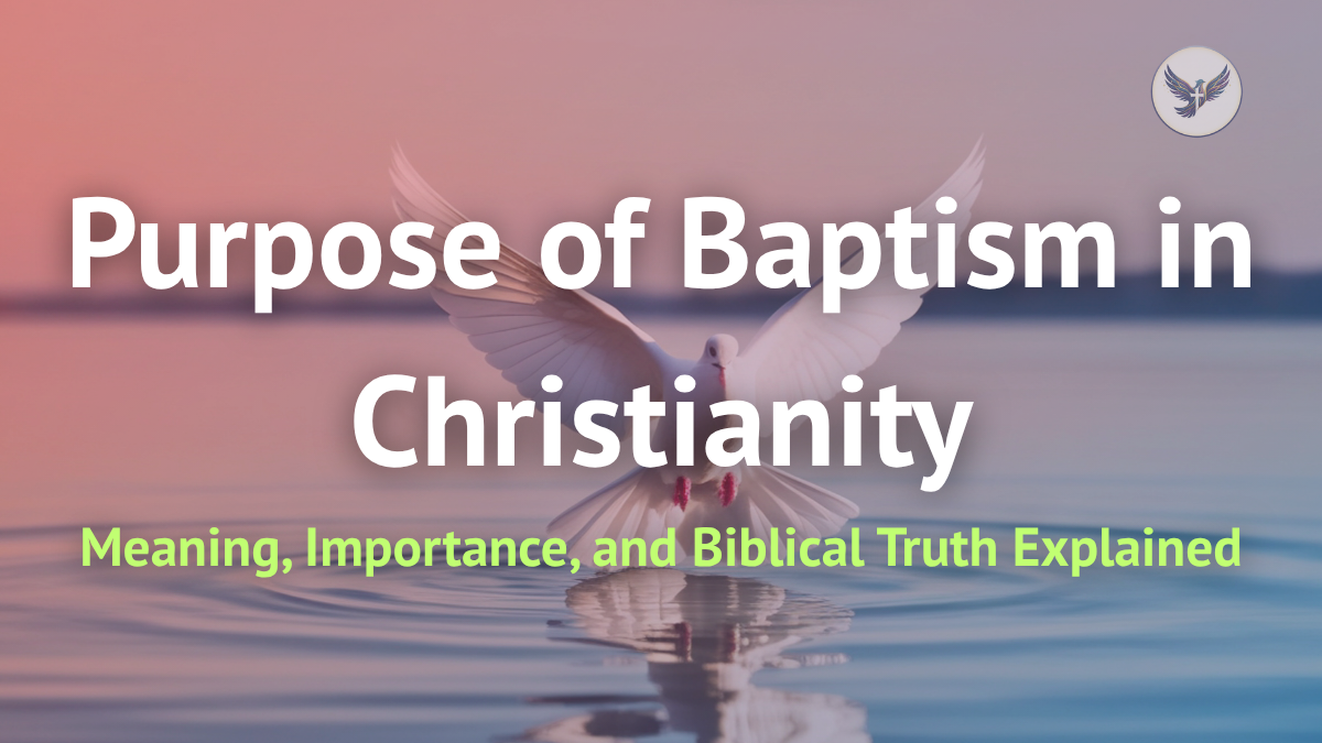 Purpose of Baptism in Christianity