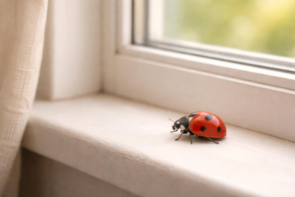 spiritual meaning of ladybird (ladybug)  in your house