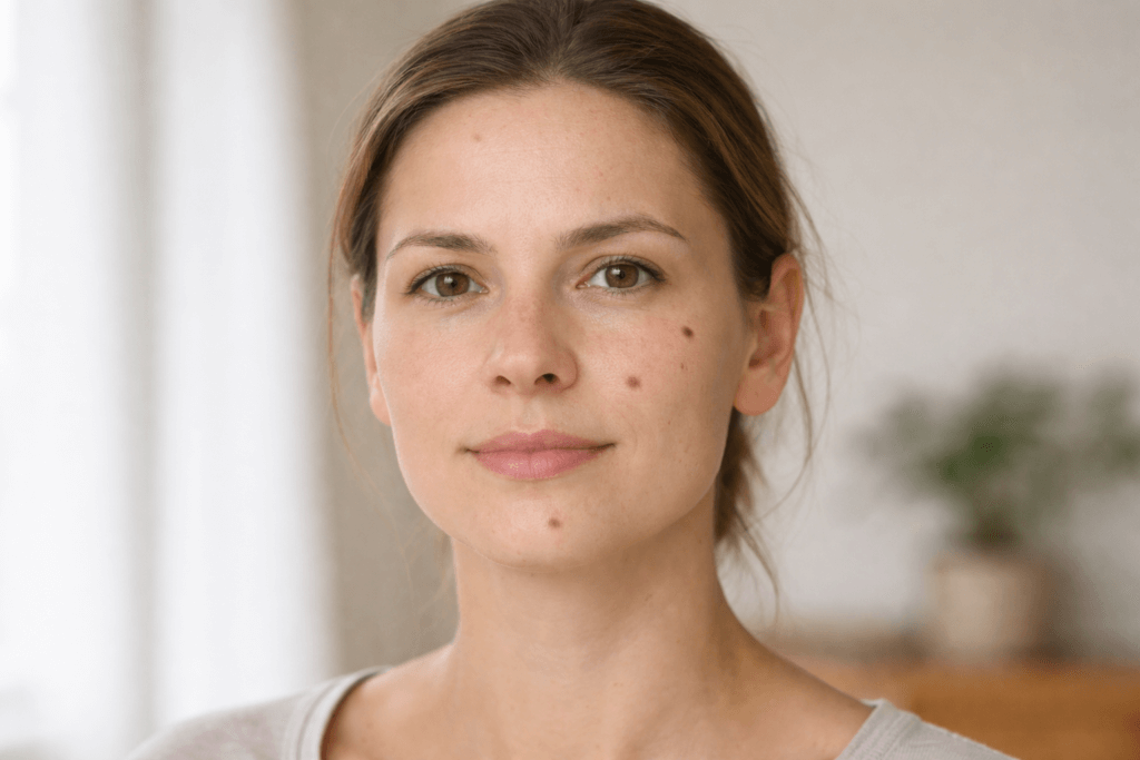 Face Mole Meaning Female