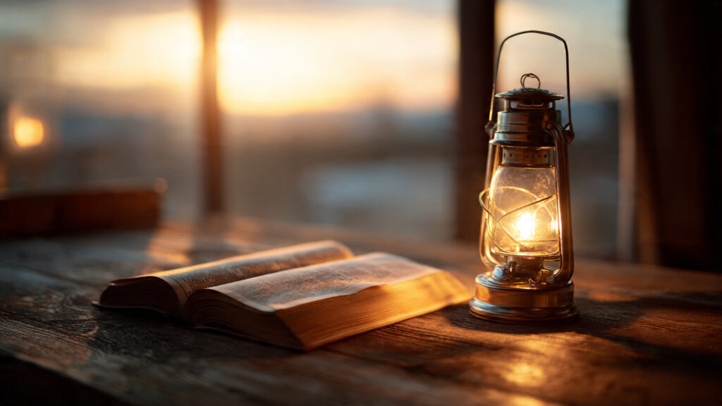 what does flickering light mean in the Bible