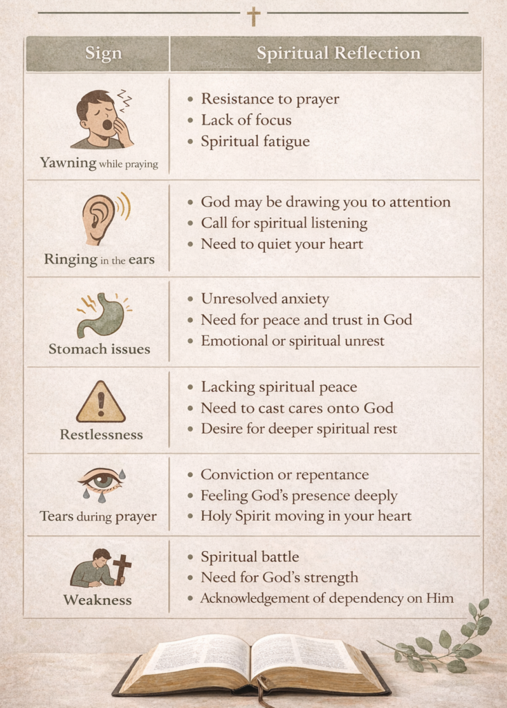 physical signs spiritual meaning